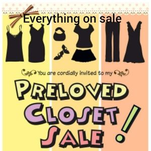 Closet clear out  come get it Everything must go